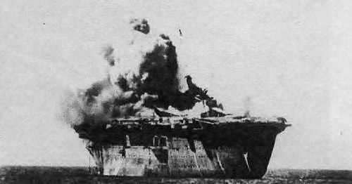 17.srpen 1947 výbuch pumy na letové palubě